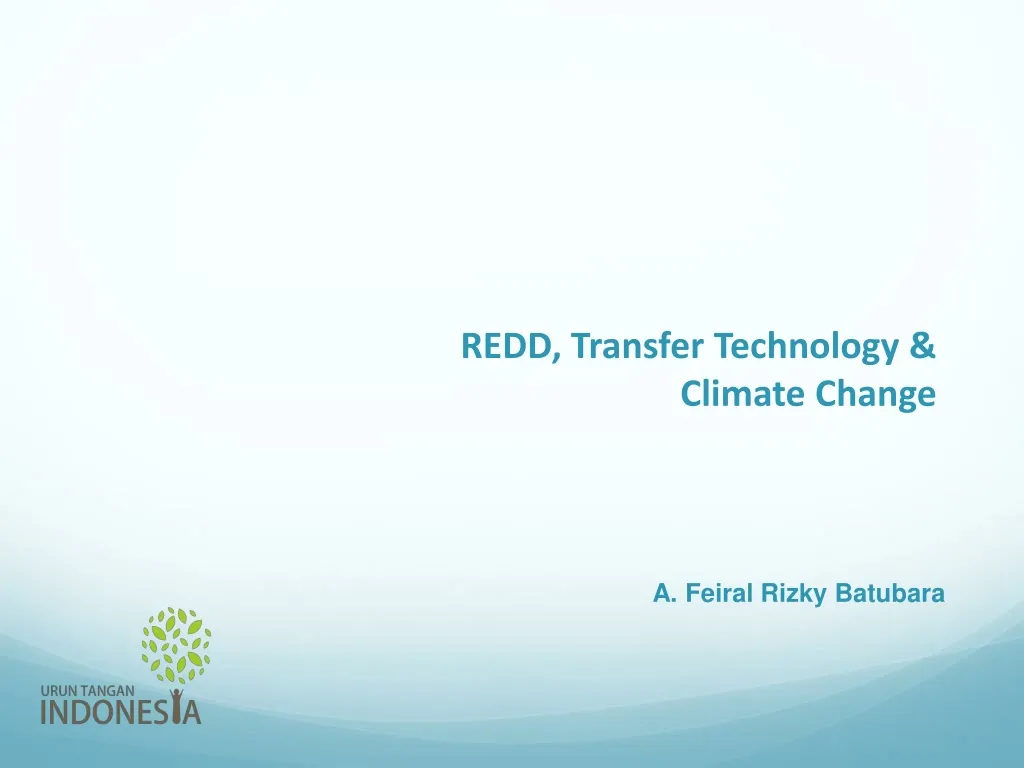 redd transfer technology climate change