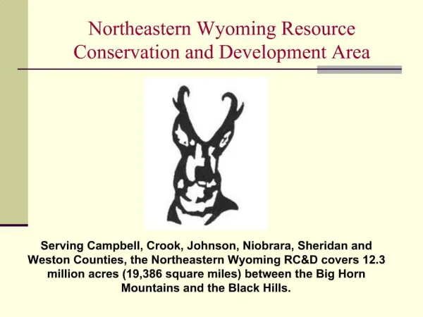 Northeastern Wyoming Resource Conservation and Development Area