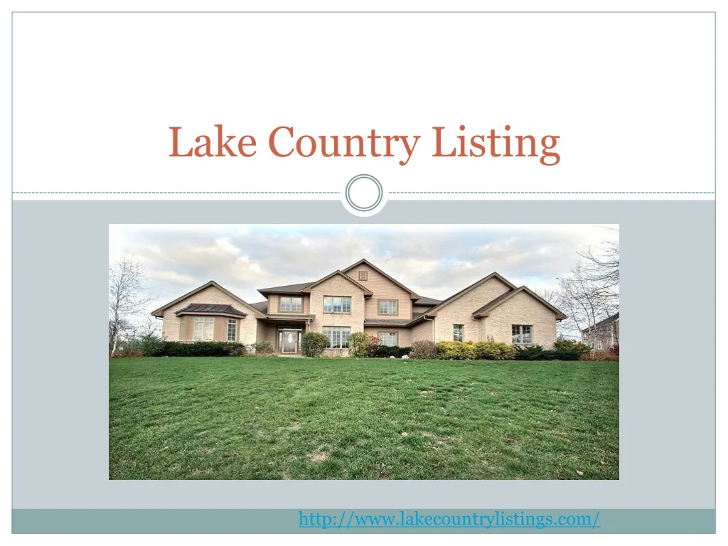 lake country listing