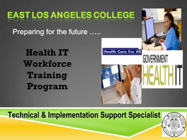 Health IT Workforce Training Program