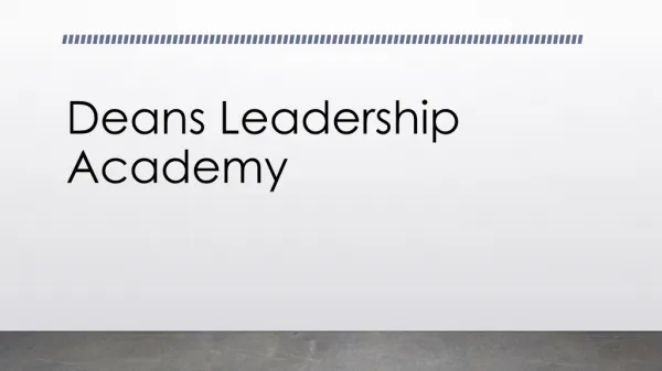 Deans Leadership Academy