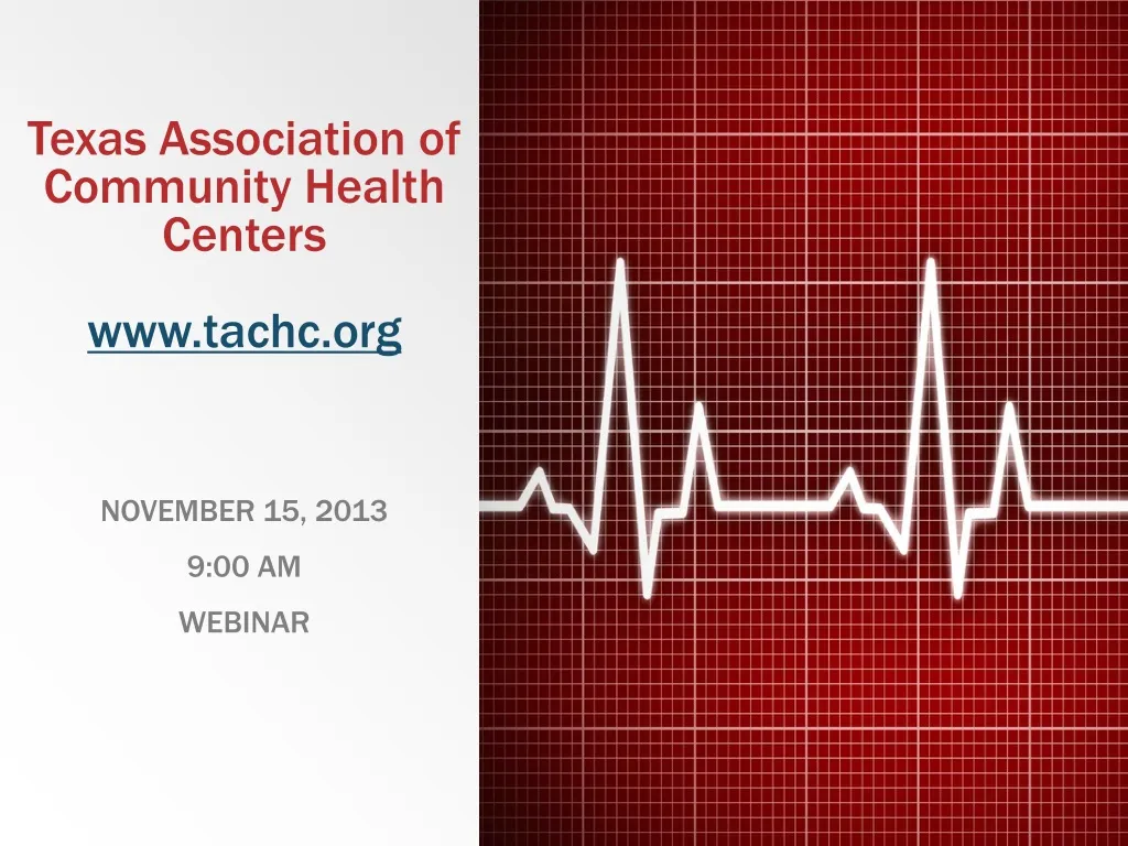 texas association of community health centers www tachc org