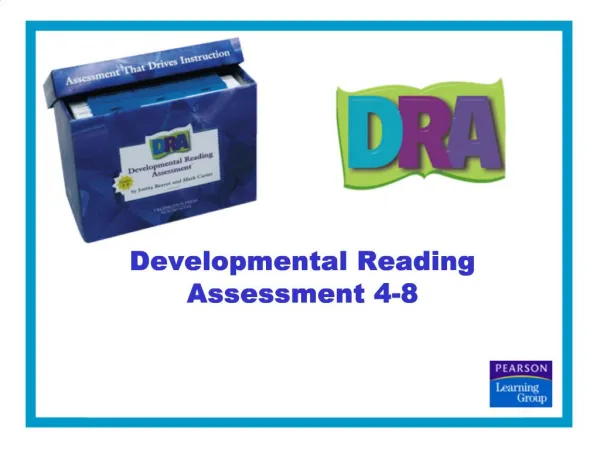 Developmental Reading Assessment 4-8