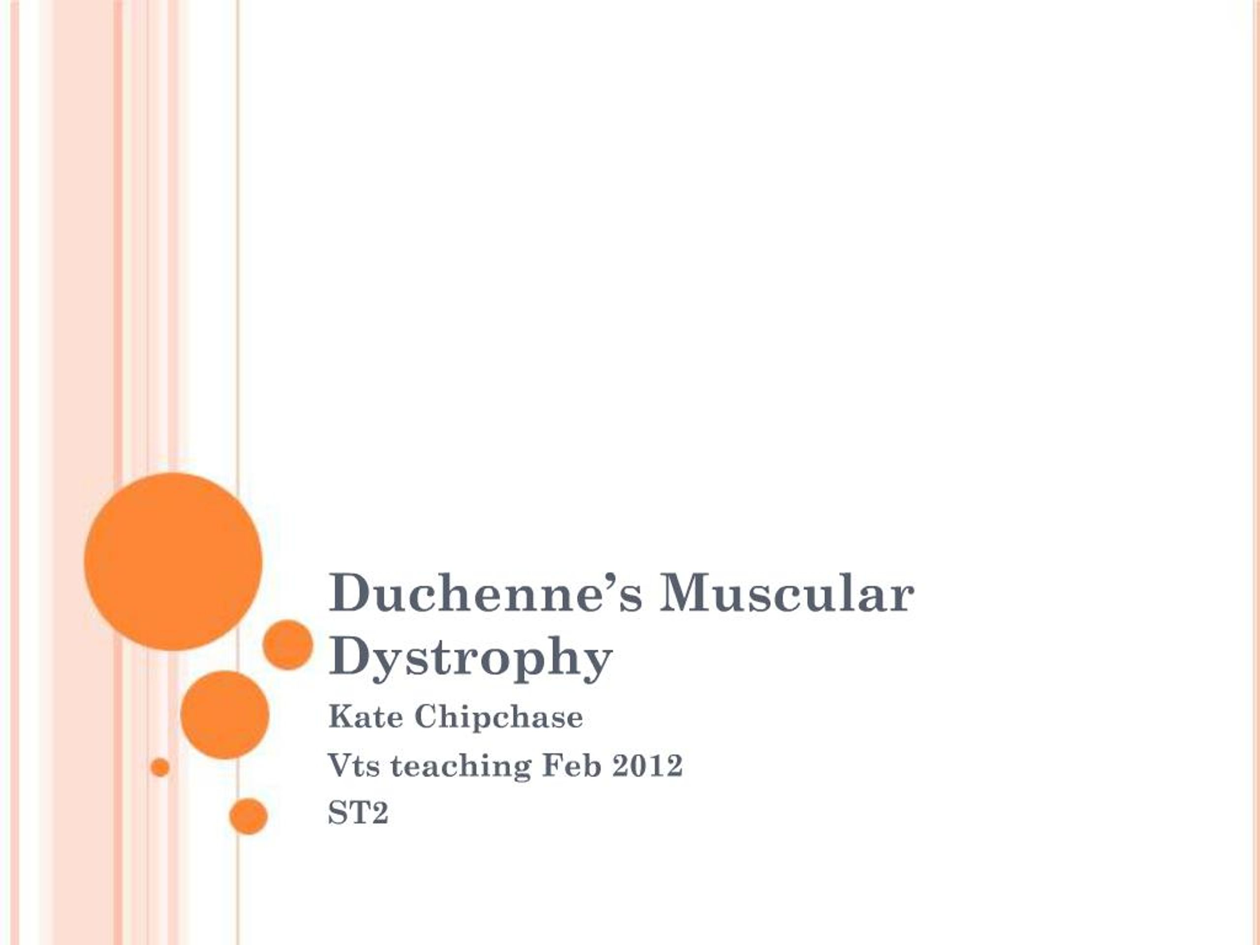 PPT - Duchenne s Muscular Dystrophy PowerPoint Presentation, free ...