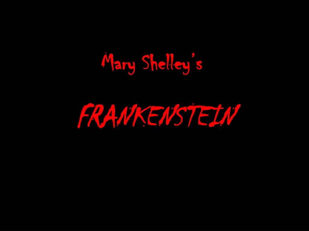 mary shelley s