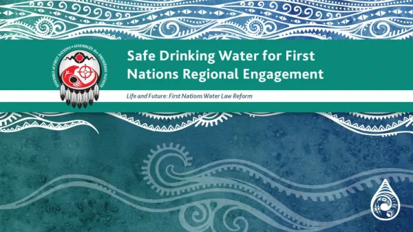 Safe Drinking Water for First Nations Legislation Engagement Key Options Discussion