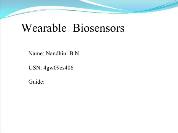 Wearable Biosensors