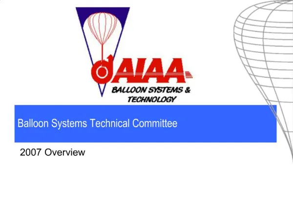 Balloon Systems Technical Committee