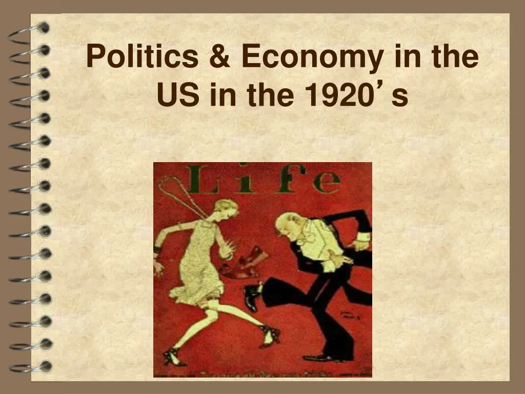 politics economy in the us in the 1920 s