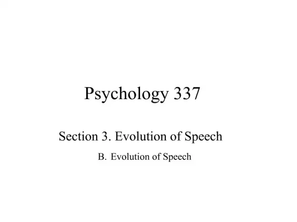 Psychology 337