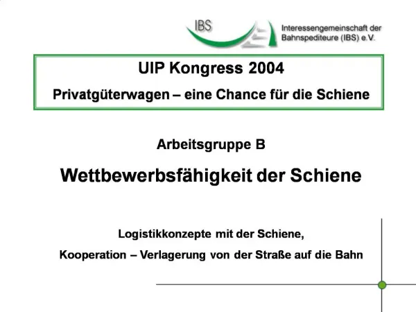 UIP-Kongress 01.10.04 in Wiesbaden