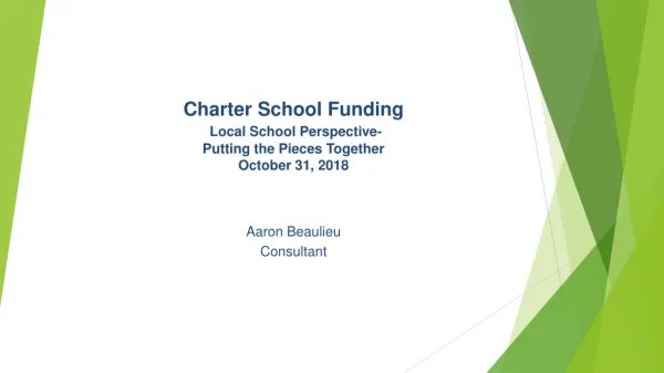 charter school funding local school perspective putting the pieces together october 31 2018
