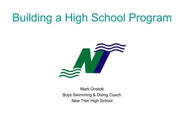 Building a High School Program