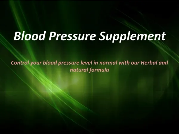 Blood Pressure Supplements Herbs in West Covina/CA