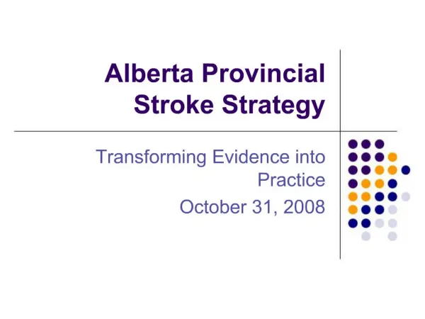Alberta Provincial Stroke Strategy