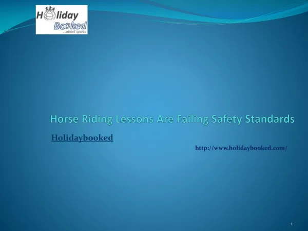 Horse Riding Lessons Are Failing Safety Standards