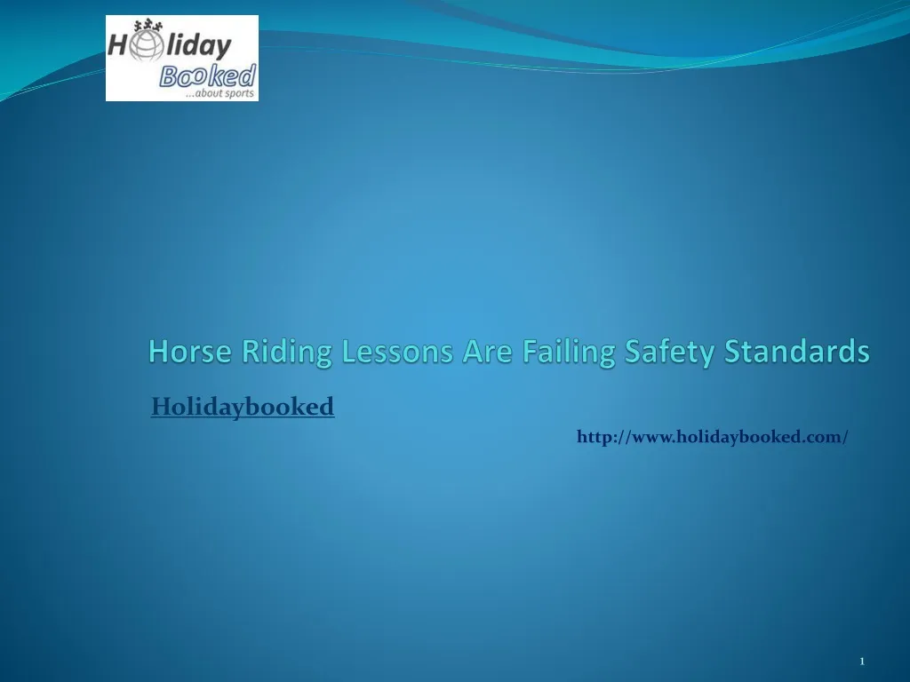 horse riding lessons are failing safety standards
