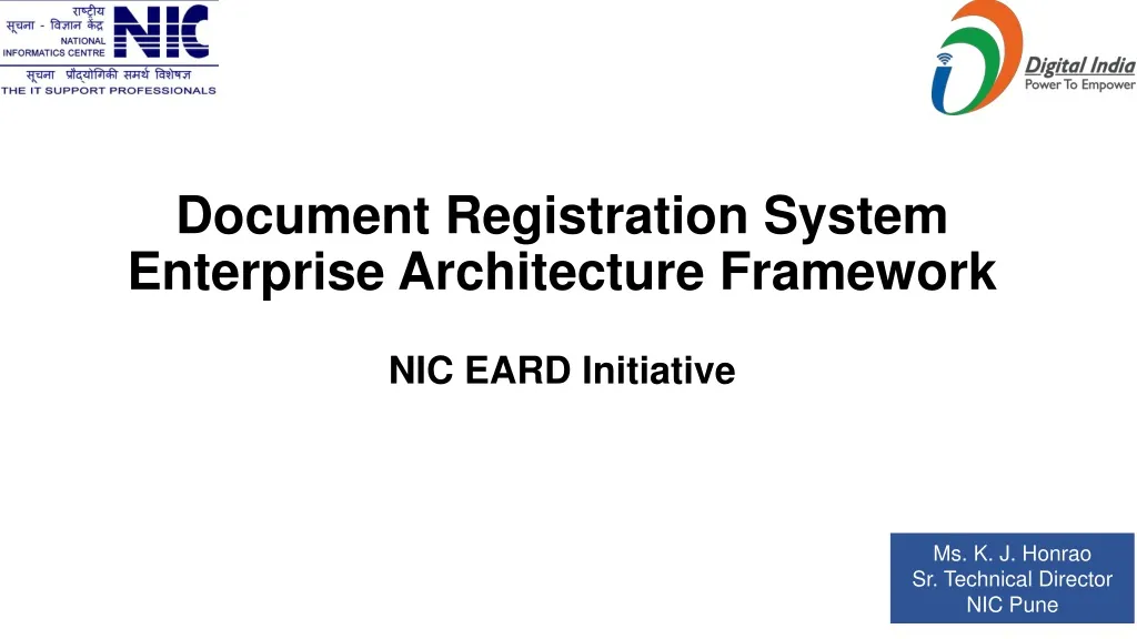 document registration system enterprise architecture framework