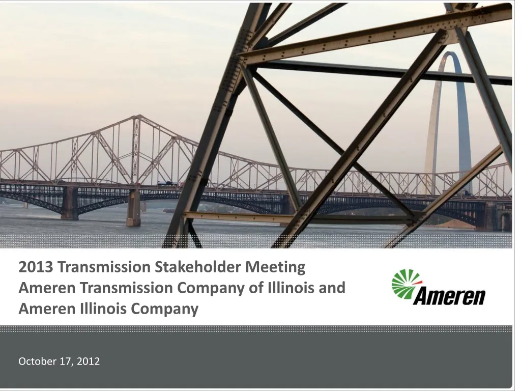 2013 transmission stakeholder meeting ameren