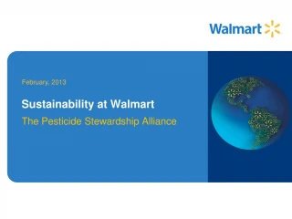 Sustainability at Walmart - slide 1
