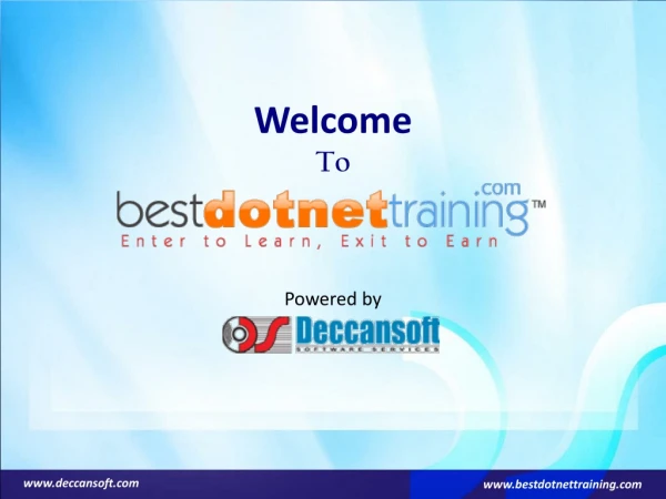 Online Dot Net Training