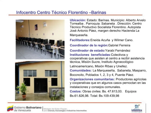Infocentro Centro T cnico Florentino Barinas