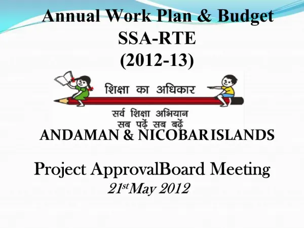 Annual Work Plan Budget SSA-RTE 2012-13
