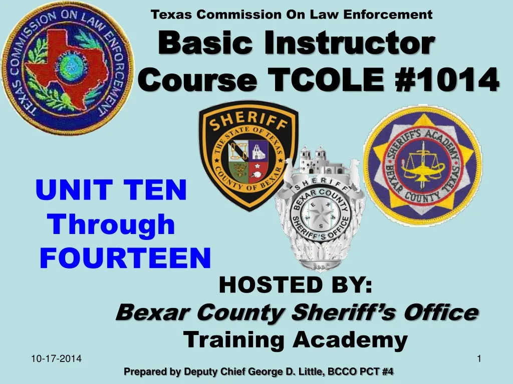 basic instructor course tcole 1014