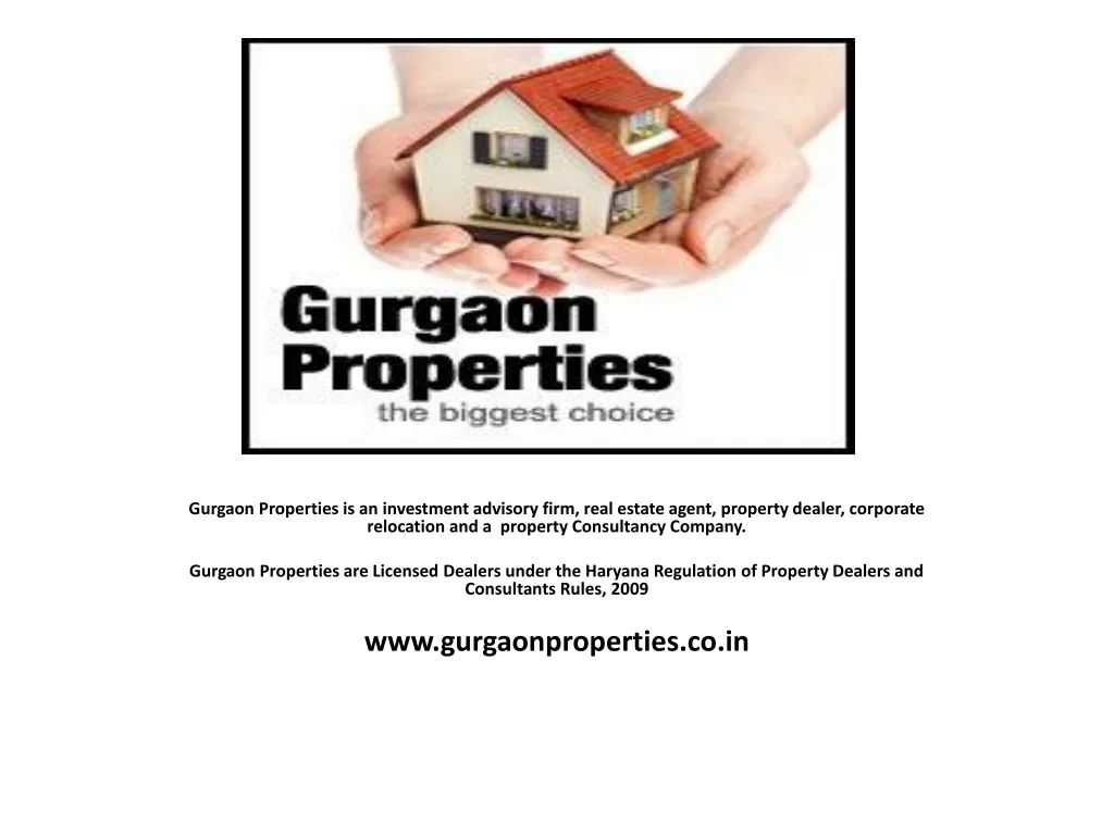 gurgaon properties is an investment advisory firm