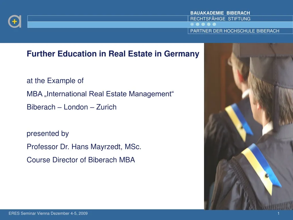 further education in real estate in germany