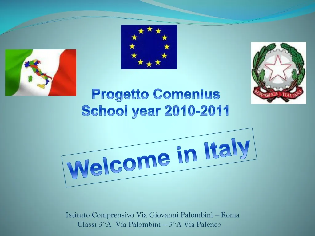progetto comenius school year 2010 2011