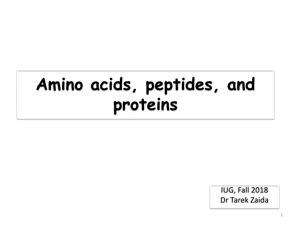 amino acids peptides and proteins