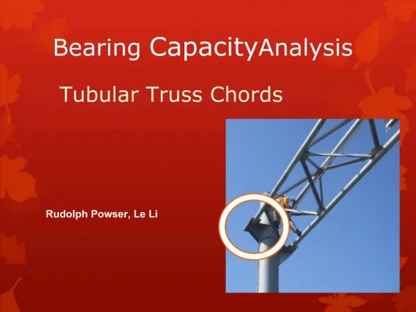 Bearing Capacity Analysis