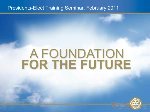 Presidents-Elect Training Seminar