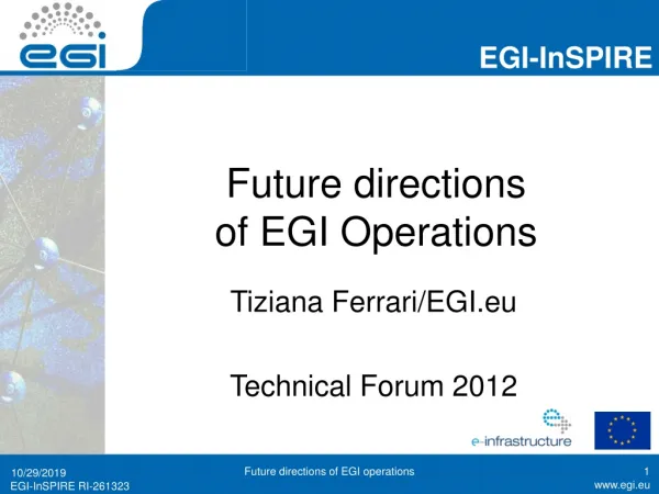 Future directions of EGI Operations