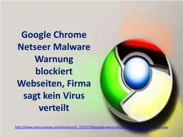 Google Chrome Netseer Malware Warnung blockiert Webseiten, F