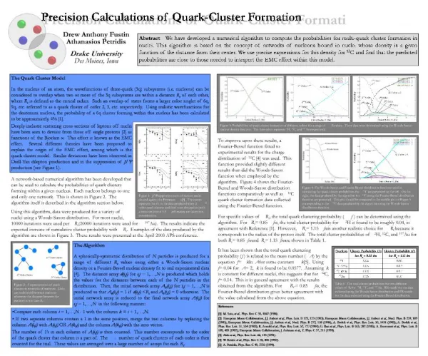 Precision Calculations of Quark-Cluster Formation