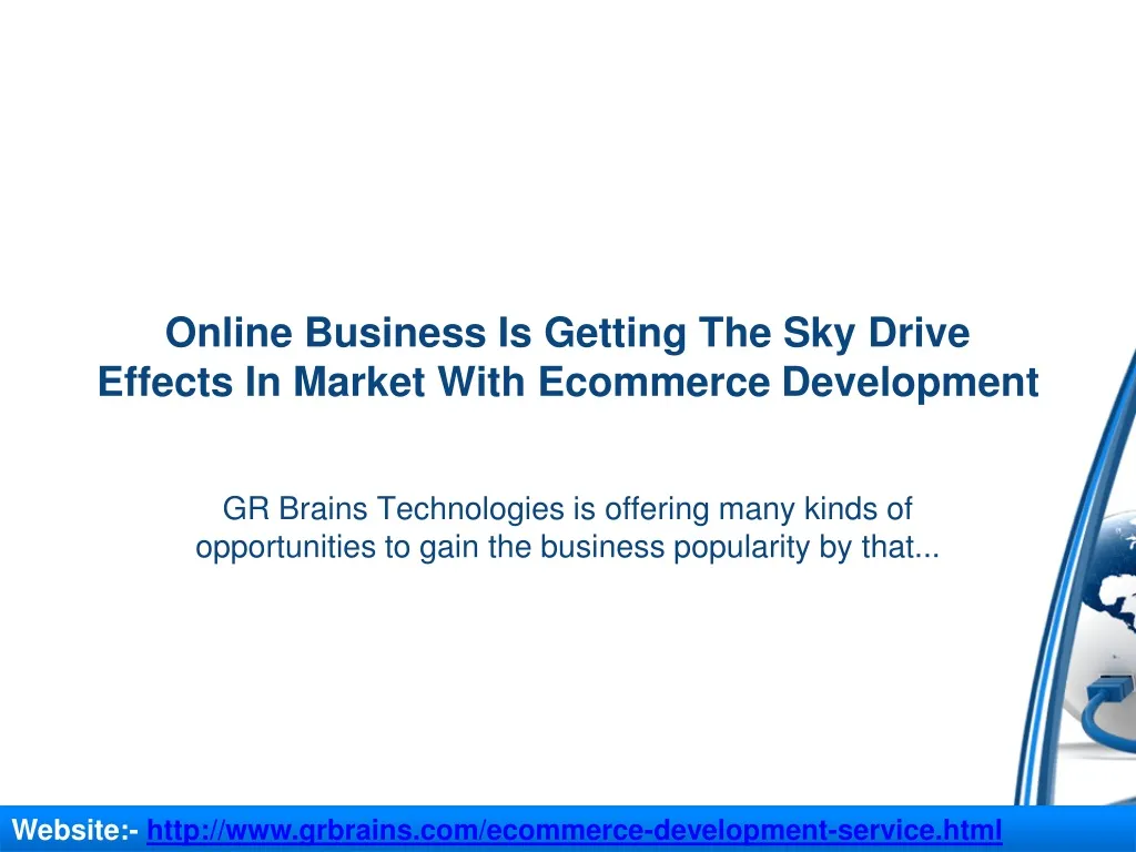 online business is getting the sky drive effects in market with ecommerce development