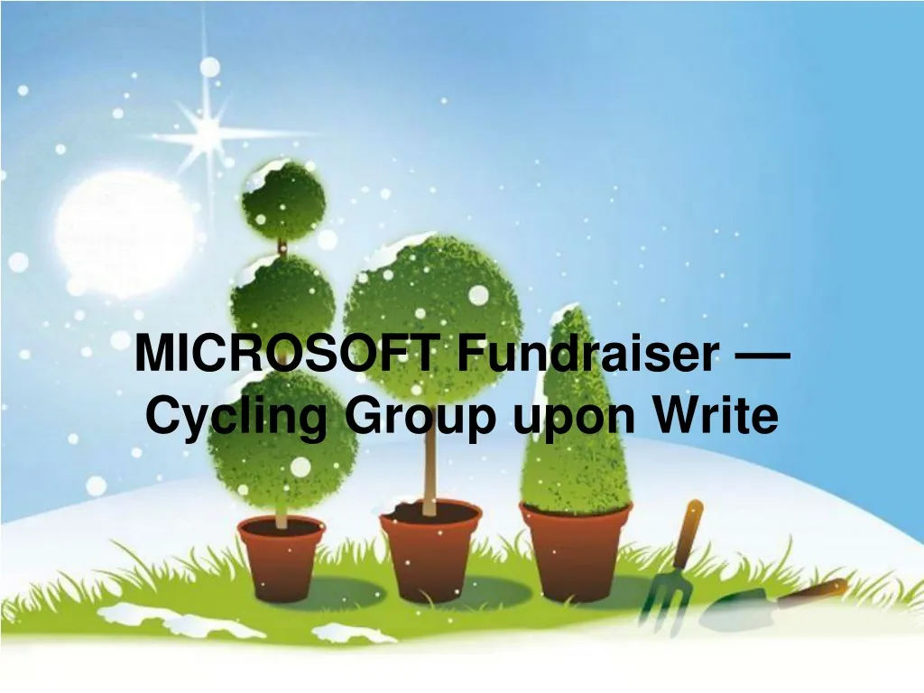 microsoft fundraiser cycling group upon write