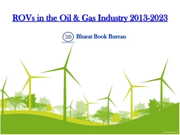 ROVs in the Oil & Gas Industry 2013-2023