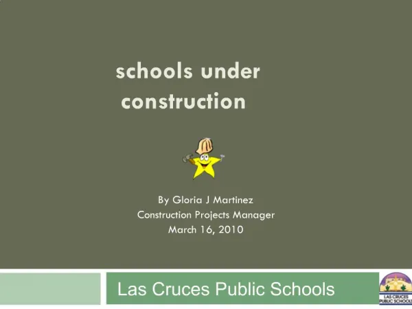 Schools under construction