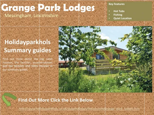Lodge Parks in Lincolnshire Grange Park Lodges