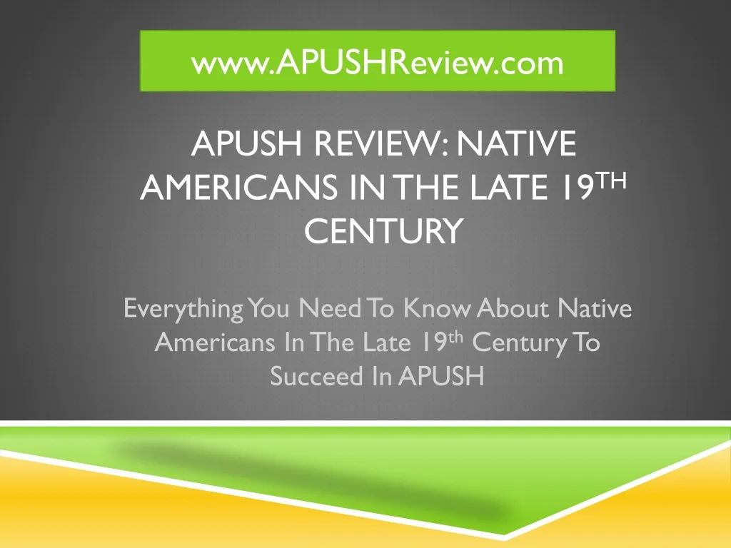 apush review native americans in the late 19 th century
