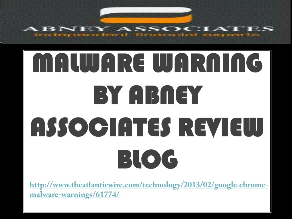 malware warning by abney associates review blog