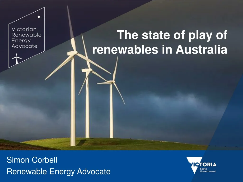 the state of play of renewables in australia