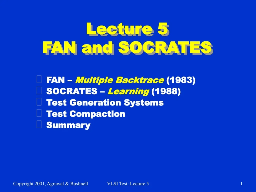 lecture 5 fan and socrates