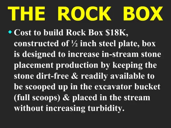 THE ROCK BOX