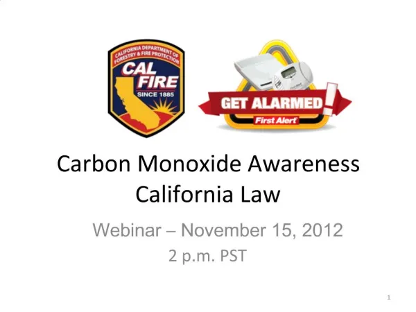 Carbon Monoxide Awareness California Law