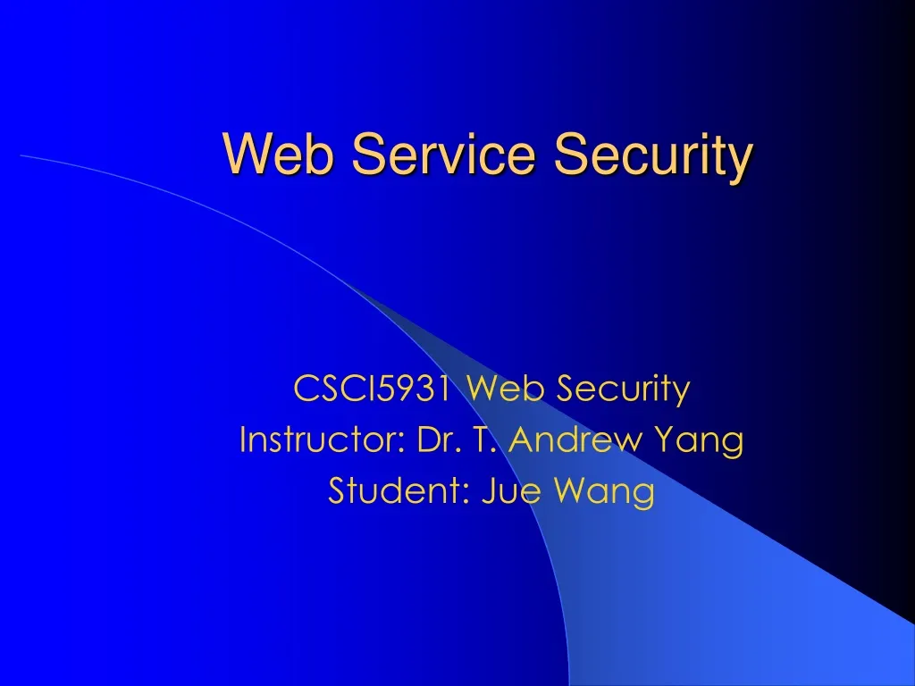 web service security