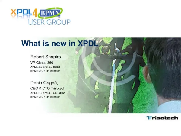 What is new in XPDL